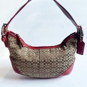 Coach Vintage Y2K Red SoHo Hobo Hampton